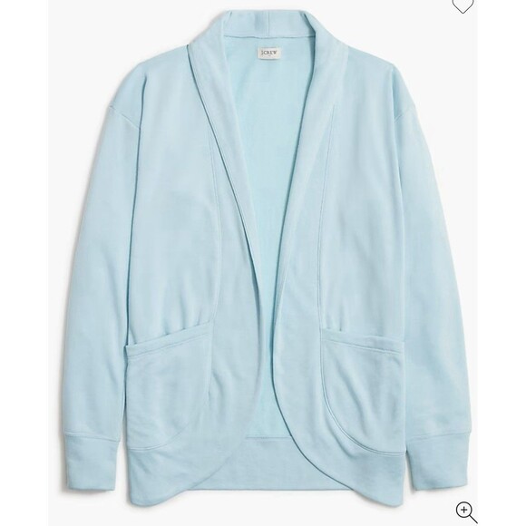 J Crew Women’s Knit Wrap Cardigan Sweater Size Large Blue - Picture 1 of 8